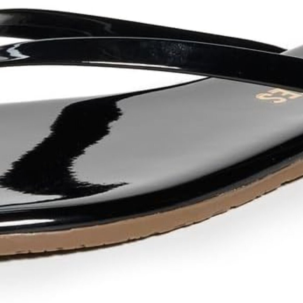 Women's Glitter Angel Wings Flip-Flops Faux Leather Rubber Sole Size 8